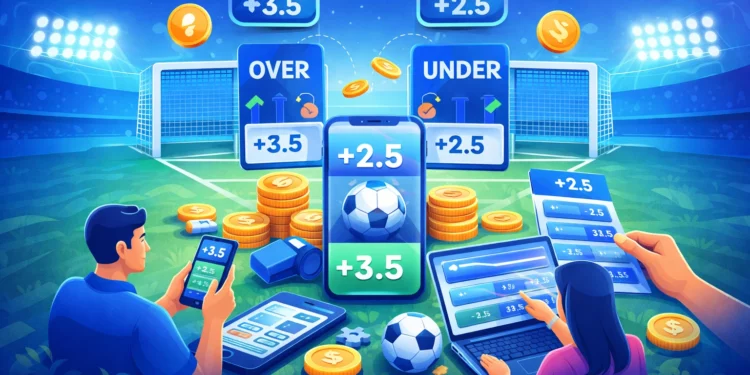 cara pasang taruhan bola over under