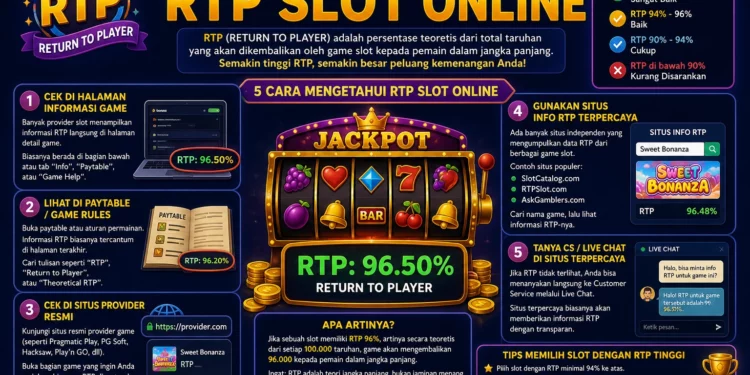 cara mengetahui rtp slot online