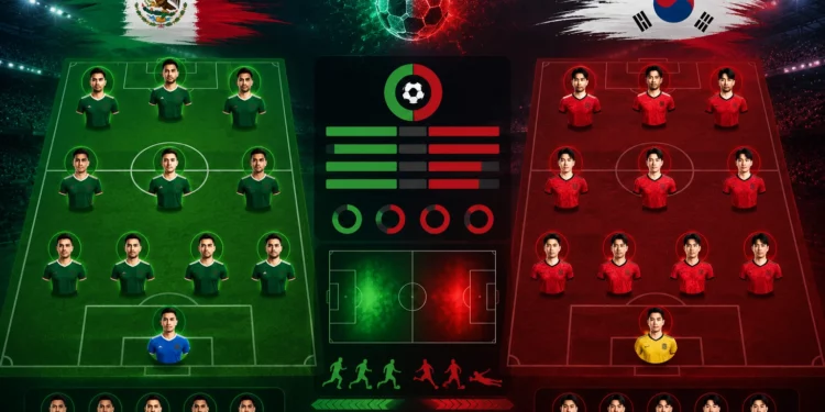 Statistik dan Susunan Pemain Mexico vs South Korea