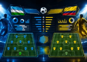 Statistik dan Susunan Pemain Uzbekistan vs Colombia