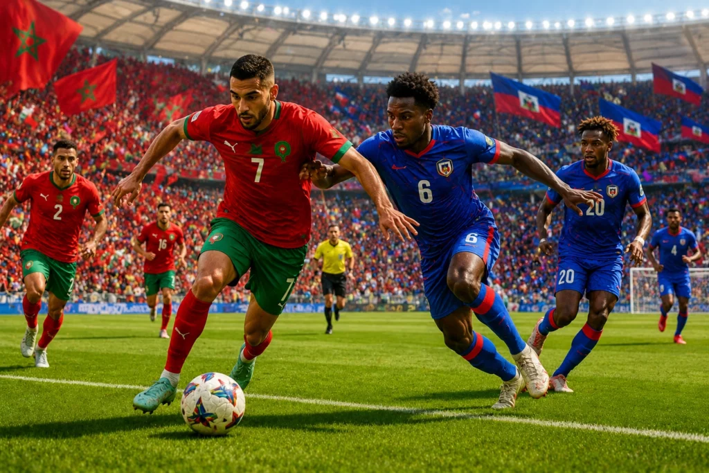 Susunan Pemain dan Prediksi Skor Morocco vs Haiti