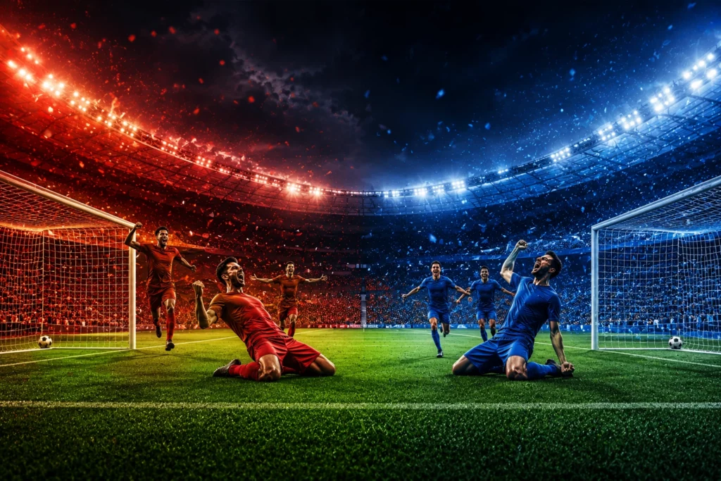 parlay kedua tim mencetak gol